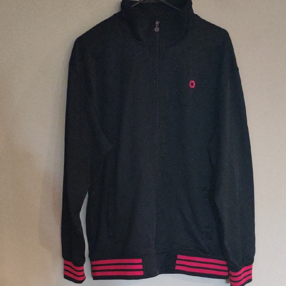 South Pole Men's Large Black Full Zip Warm Up‎ Jacket